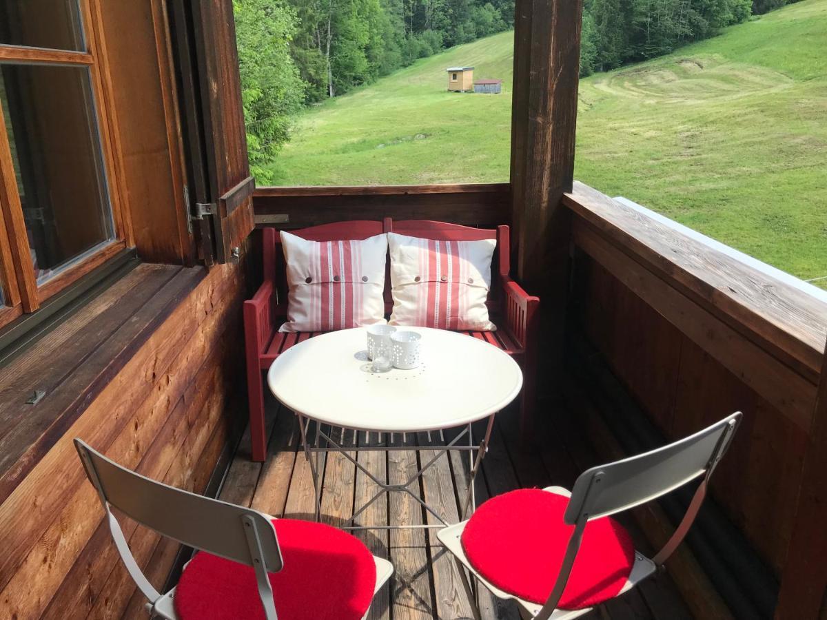 Ferienwohnung Morgentau Am Rande Der Wildnis Sibratsgfall Exterior photo